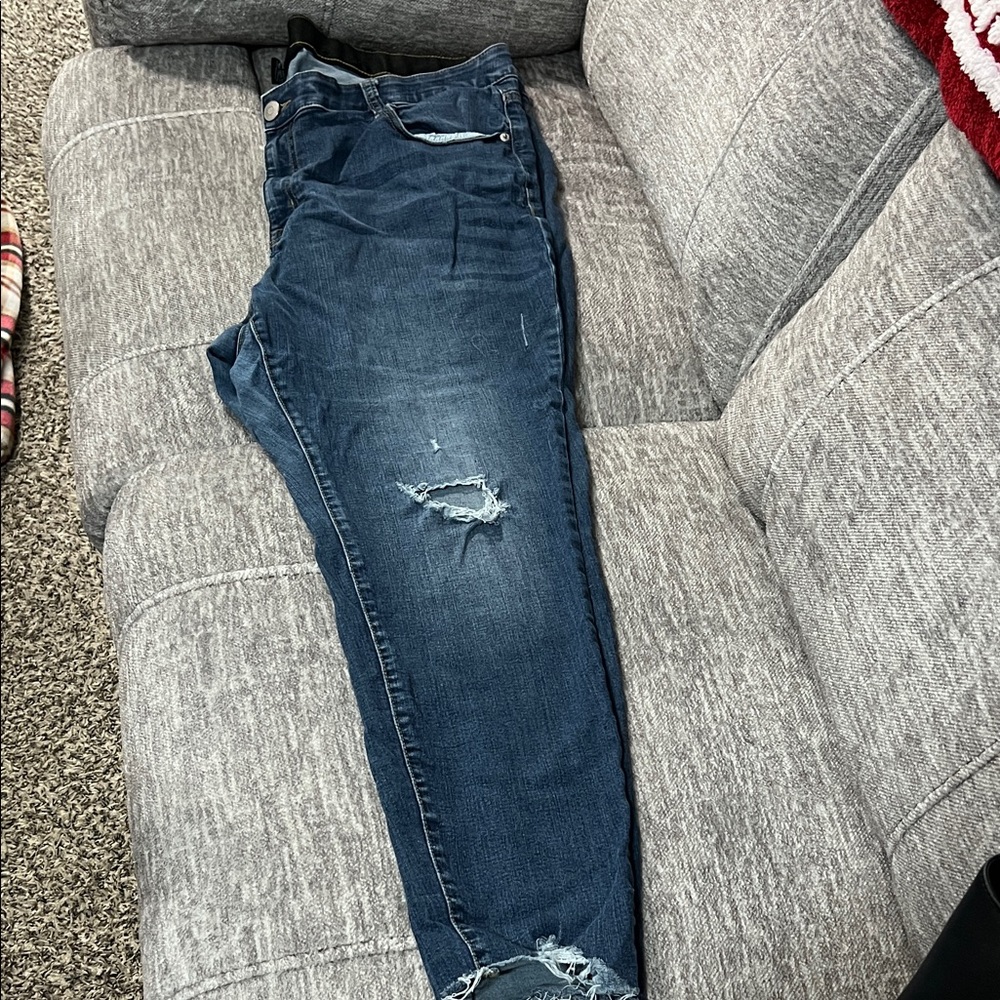 Venezia Women's Skinny Jeans - Dark Blue